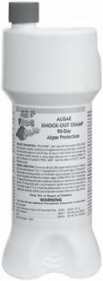 Part 3 FROG BAM Use with the POOL FROG Cycler for a 90-Day Algae-Protection Guarantee. One bottle is good for 15,000 gallons.