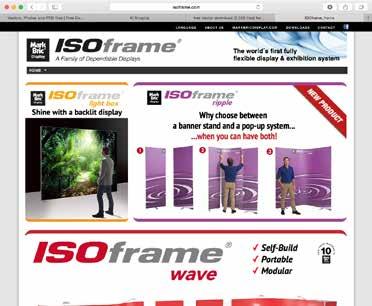 Our brands Visit www.markbricdisplay.com for complete information on the Mark Bric product range Visit www.isoframe.
