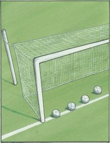LAW 10 The Method of Scoring Goal Scored A goal is scored when the whole of the ball passes over the goal line, between the goalposts and under the crossbar, provided that no infringement of the Laws