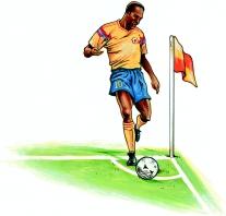 LAW 17 The Corner Kick A corner kick is a method of restarting play. A goal may be scored directly from a corner kick, but only against the opposing team.