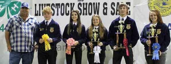 Ripley of Bell Middle FFA; Fifth Place Warren Smith of Soaring Eagles 4H; and Sixth Place Kyle Wilson of Bell Middle FFA.