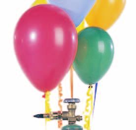 Gases Would you believe that one small tank of helium can fill almost 700 balloons? How is this possible? After all, the volume of a tank is equal to the volume of only about five filled balloons.