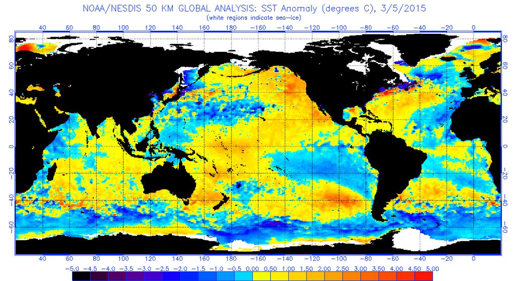 Sea Surface Temperatures (SSTs): (During an El Nino year) SSTs in the eastern Pacific become warmer than normal High surface