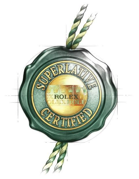 The green seal accompanying your Rolex watch is a symbol of its status as a Superlative Chronometer.