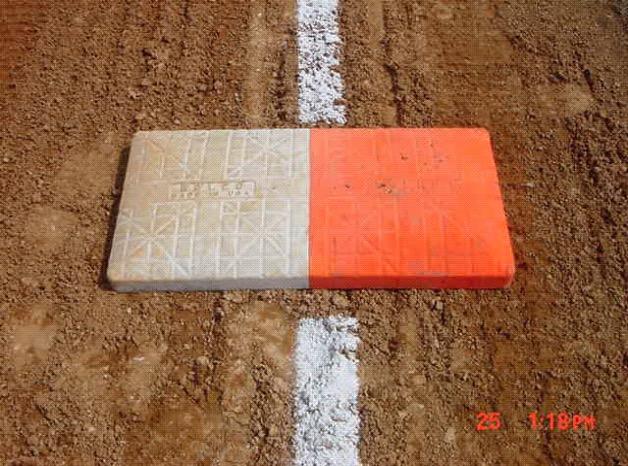 21. BASES: 21.1 Second and Third base must be 15 inches (38.1cm) x 15 inches (38.1 cm), and a maximum height of 5 inches (12.7 cm). 21.2 These bases are white. 21.3 First base must be a double-base safety base for safety purposes, measuring 15 inches (38.