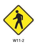 which indicate State Law Yield to Pedestrians within Crosswalk