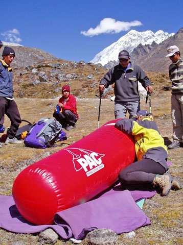 35 TRAVEL AT HIGH ALTITUDE OXYGEN The lack of oxygen causes many high altitude illnesses, the only real way to fix the problem is to get more oxygen.