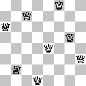 7 Small examples 8-Queens: how to fit 8 queens on a 8x8 board so no 2 queens can capture each other Two ways to model this: Incremental = each