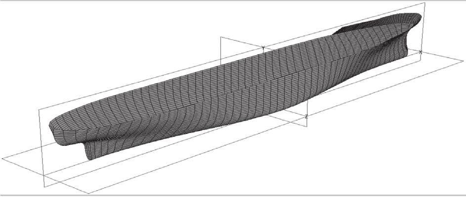 / Askarian Khoob & Ketabdari, Cogent Engineering (17), : 18791 https://doi.org/1.18/11916.17.18791 Figure. Finite element model of S-17 container ship. (a) D model (b) Body plan Table.
