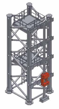 General description The SCT system is modular comprising standard interchangeable components. The tower leg sections are either 5.7 metres or 11.