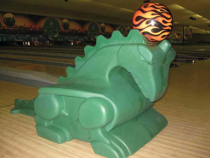 Over 50 Years N E W Dragon Bowling Ball Ramp N E W 15-8000 Increase your center revenues Dragon Ramps are great for kids, ages 2 thru 5.