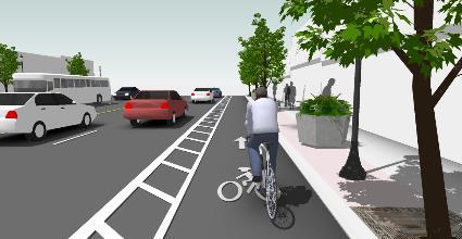 Images created Nick Falbo, Alta Planning + Design McNeil, Monsere and Dill How comfortable would you feel bicycling on a commercial street