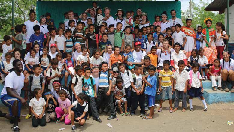 In May of 2017, 22 student-athletes traveled to Nicaragua as part of the NoFilter program to serve abroad with Seeds of Learning, a nonprofit organization that helps to create educational