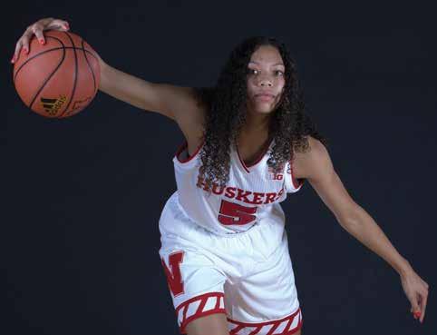 HUSKERS.COM @HUSKERSWBB #HUSKERS 75 producing just four double-digit efforts through NU's first 23 games. Eliely played arguably her best game of the season in Nebraska's 67-64 win over Indiana (Feb.