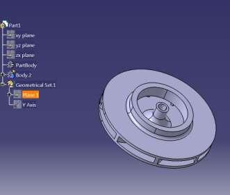 4.1. Cad model IV. Analysis Of Impeller Fig 4. 3D CAD model of impeller 4.2.