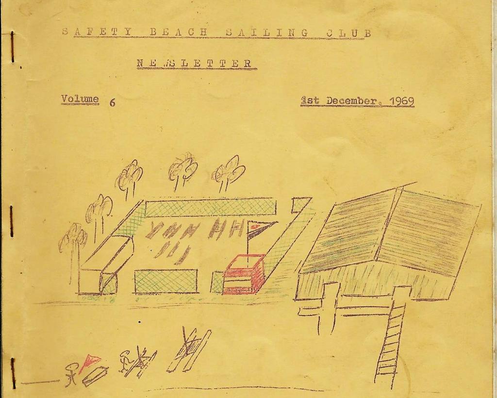 Notes from the SBSC Archives NEWSLETTER (2) HUMBLE BEGINNINGS Our original Control Tower building was extended later on, when we added an upper storey for race organisation and radio communications.