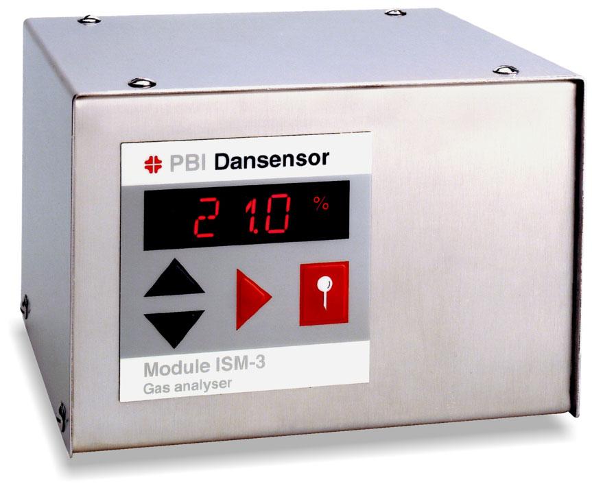 Besides that alarm is given in case of insufficient flow of measuring gas, or in case of other faults in the ISM-3.
