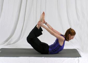 Bow Stand with your feet on either side of your student s lower thighs, facing the same direction as your student As your student reaches to hold onto their feet or ankles, wrap your hands around the