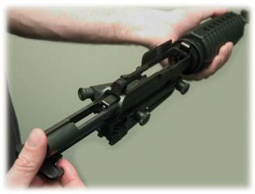 RIFLE DISASSEMBLY, CLEANING & MAINTENANCE (Con nued) Fig. 39 Fig. 40 6. Pull the charging handle back.
