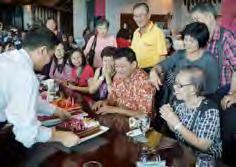 On May 21, the Centre held a high tea at Empire Hotel Subang for a double celebration Sifu Kuan s promotion, and his