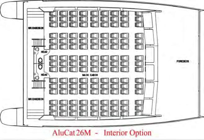 Options 1)Wheelhouse moved forward with reverse front windows and fixed sun cover over seating area 2)Upper deck could be enclosed and wheel house moved forward and air-conditioned if required.