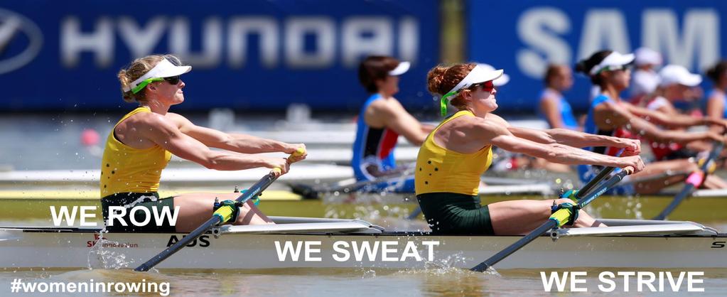 We row, we sweat, we