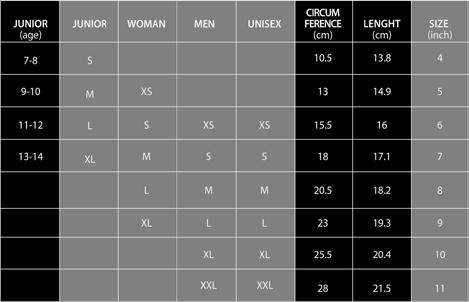 Junior Glove Sizing: Please note that when junior and adult sizes overlap, junior fingers tend to be shorter and more narrow than adults.