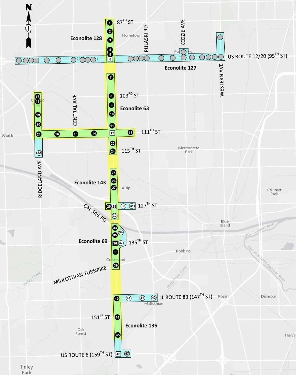 Cicero Avenue Corridor Limits: 87 th St. to 159 th St.
