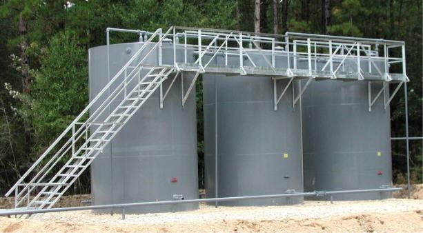 Tanks are primed and painted to customer preference. A variety of protective corrosion control coatings can also be provided.