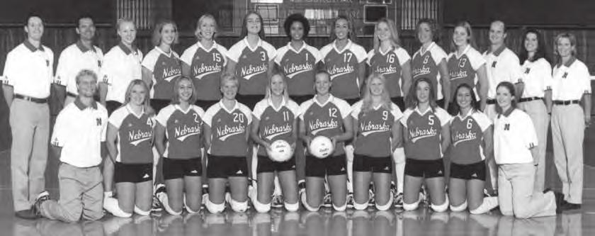 Jenny Kropp All-Big 12 Nancy Metcalf, Player of the Year Greichaly Cepero, Amber Holmquist, Jenny Kropp, Laura Pilakowski, 2001 Big 12 Champion Huskers - (Back row from left): Manager Marcus Shorney,