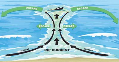How to Avoid and Survive Rip Currents Never swim alone!! Always be cautious!! Swim at lifeguard protected beaches If caught in a rip current, remain calm!