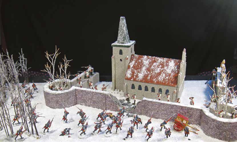 Jim Hillestad s completed Battle of Leuthen diorama measures 30 inches by 60 inches. Battle of Leuthen The Toy Soldier Museum s James H.