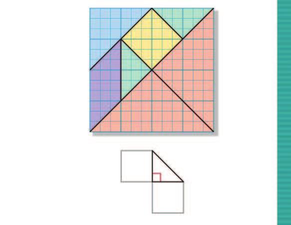 E X P L O R E Make and use a tangram set STEP 1 Make a tangram set On your graph paper, copy the tangram set as shown. Label each piece with the given letters.