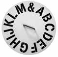 55 Clock Face Stencil Set SIZE PRICE 5461 Zinc Letter Sets A - Z