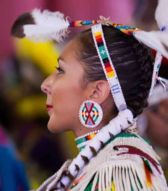 A short walk away from the rodeo action, the Tsuu T ina Nation s Pow Wow features hundreds of talented dancers performing at the nearby Beaver Dome.