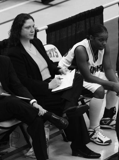 While on the Community College of Rhode Island staff, DeFaria helped lead the Lady Knights to the NJCAA Div.