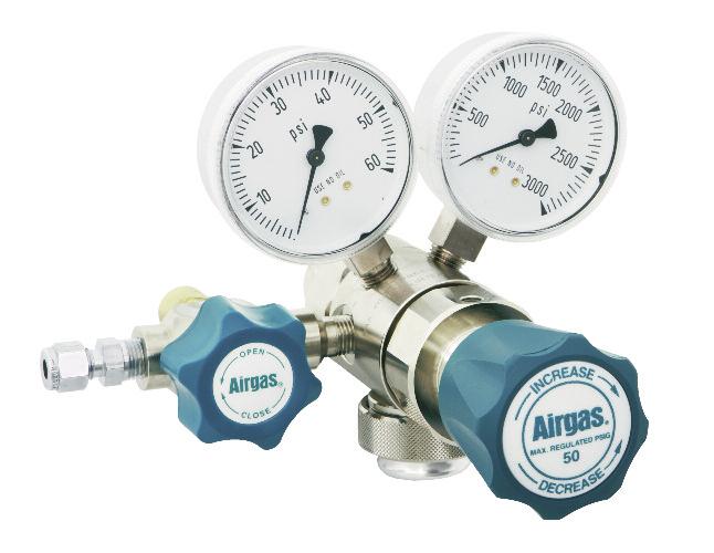 5% Oxygen CGA 296 Oxygen in Nitrogen Primary Standards available for concentrations greater than 2 ppm. Standard Valve Outlet: <5% Oxygen CGA 580; 5% - <23.5% Oxygen CGA 590; 23.