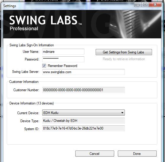 desired device within Swing Labs software. Follow the following steps: Launch Internet Explorer and go to: www.swinglabs.