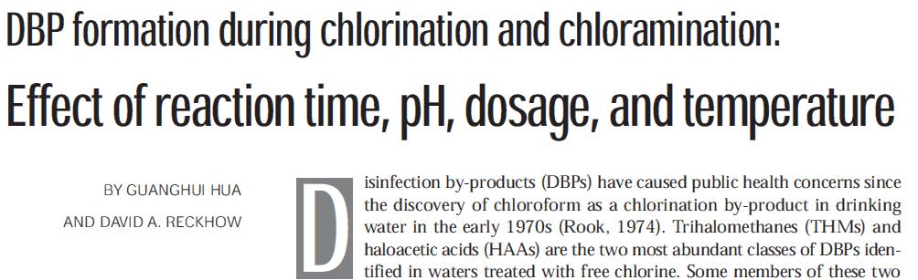The Untrained Eye May Conclude that Chloramines Increase UTOX and DHAA Source: Hua, G.