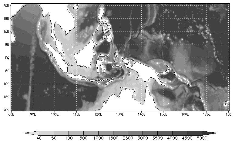 characters for the local areas in the Indonesian Seas. Then, we compare those temporal variabilities with the ENSO and IOD indices to consider their influence to the Indonesian Seas.