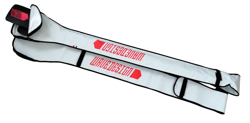 lightweight protection for your paddle blade Nylon 840 RED. Red with White WAVEDESIGN logo.