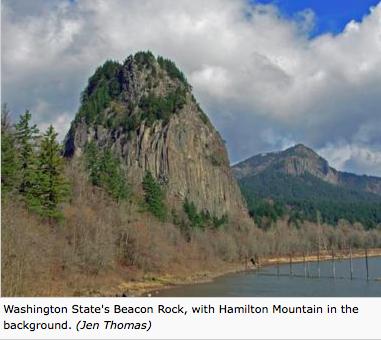 Hike one of two options at Beacon Rock State Park: (13 min drive to the west