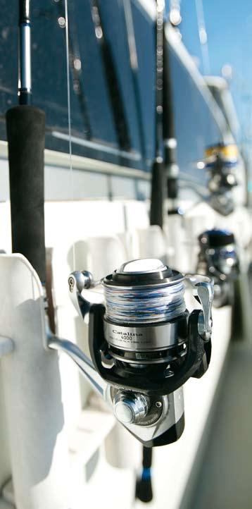 Sea Fishing Reel The bail is turned by hand. CATALINA The new CATALINA can be characterized by three words: Strong, lightweight and sturdy.