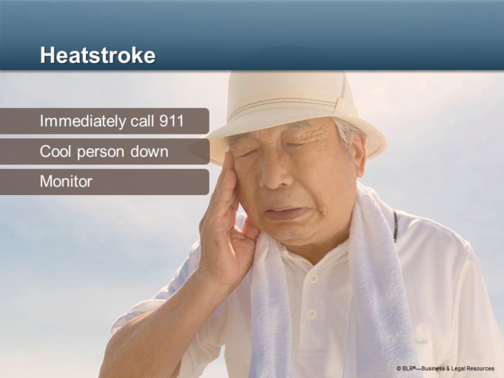 If a person suffering from heat exhaustion is not treated promptly, it can turn into heatstroke. Heatstroke is a life-threatening condition in which the body gets so hot that it can t cool down.