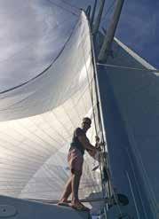 Edward Handasyde Dick Ranger is 230 tons and with the boat sailing in excess of 12 knots in 20 knots of wind carrying only a reefed main and staysail, this is a boat to be respected.
