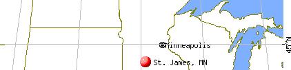St. James, Minnesota Population