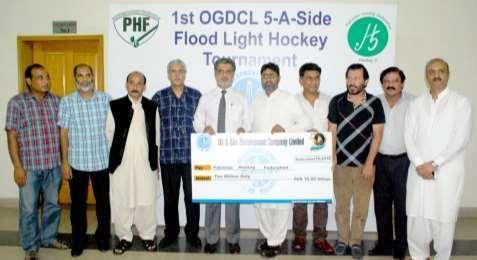 1 st OGDCL HOCKEY 5 A SIDE FLOODLIGHT TOURNAMENT 18 th 25 th June 2016 Pakistan Hockey Federation organized the first ever Hockey 5 A Side Tournament in the country during the holy month of Ramadan