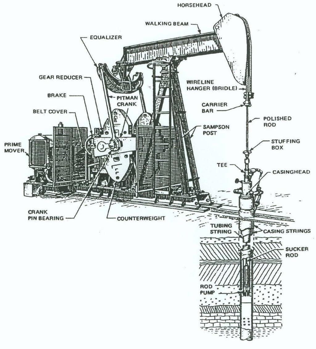 Figure 4 Rod pumping components.