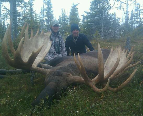 Trophy Alaska Moose Hunt #5 Hunting private native land in Unit 9A, this outfitter consistently takes moose in the 65 inch range. Comfortable tent camps, good guides, big bulls.