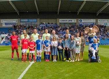 Matchday Mascots Most young Spireites dream of being able to walk out onto the pitch with the Chesterfield players to the roar of the crowd in a packed Proact Stadium.